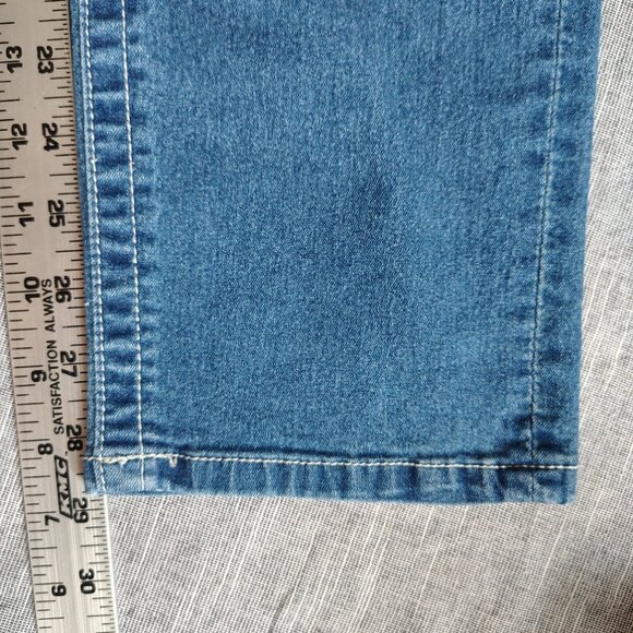 Vigoss VGS Jeans Womens Size 12 (33x29) Loose Straight Embellished Flap Western - Picture 8 of 13